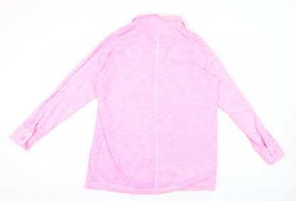 Womens UK Size 14 NEXT Pink Basic Button-Up
