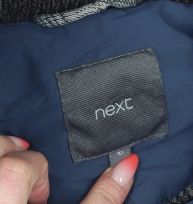 Womens UK Size 10 NEXT Blue Parka Coat