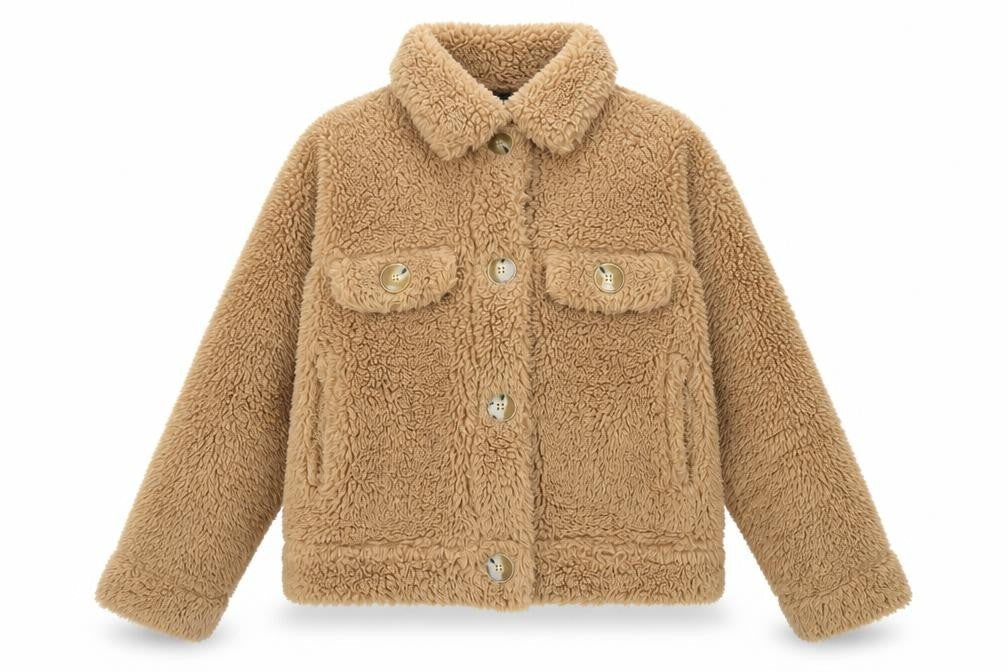 Womens UK Size 8 Missguided Beige Bomber Jacket