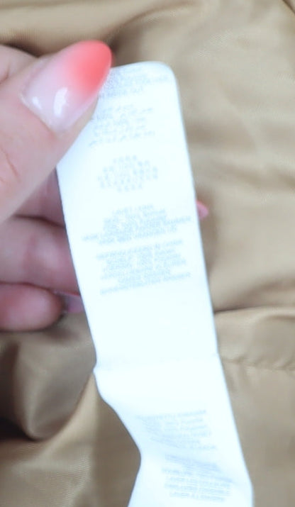 Missguided Women's Beige Bomber Jacket Size 8