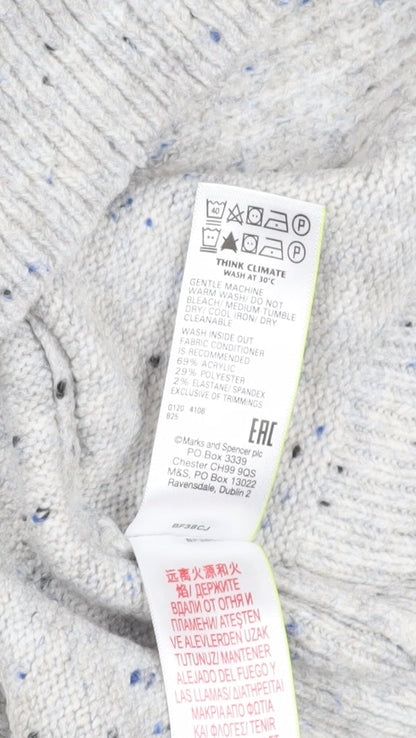 Womens UK Size M Marks and Spencer Grey Jumper Jumper