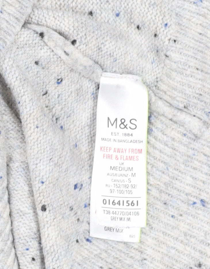 Womens UK Size M Marks and Spencer Grey Jumper Jumper