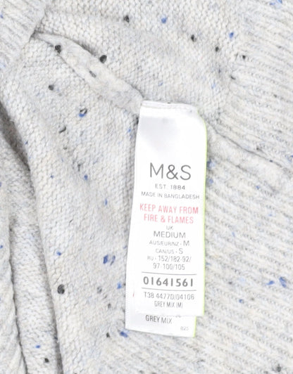 Womens UK Size M Marks and Spencer Grey Jumper Jumper