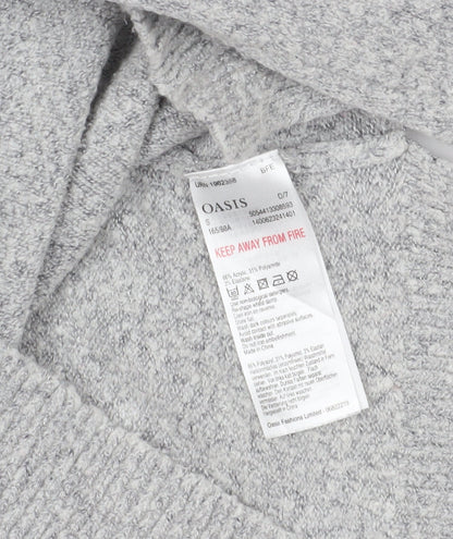 Womens UK Size S Oasis Grey Pullover Jumper
