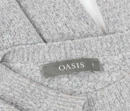 Womens UK Size S Oasis Grey Pullover Jumper