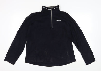 Mens UK Size M Craghoppers Black 1/4 Zip Sweatshirt