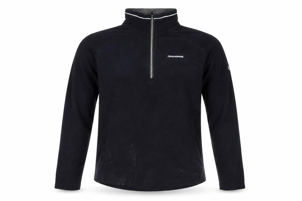 Mens UK Size M Craghoppers Black 1/4 Zip Sweatshirt