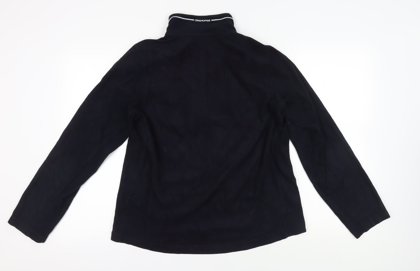 Mens UK Size M Craghoppers Black 1/4 Zip Sweatshirt