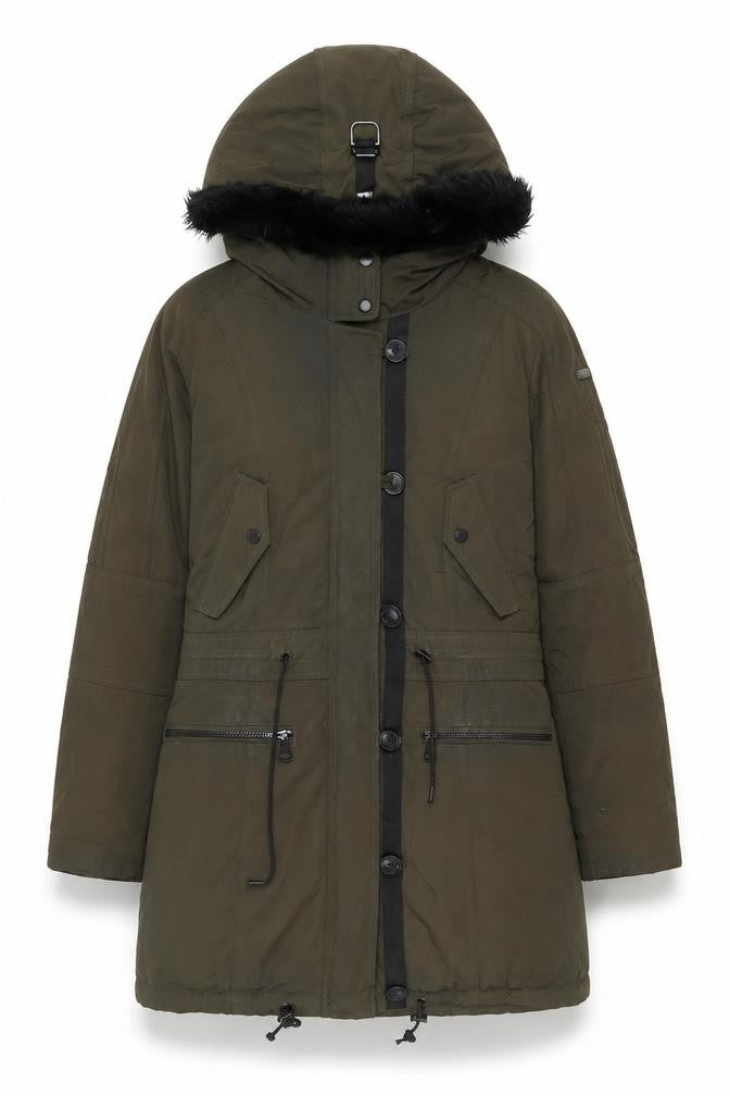 Womens UK Size S Marc New York Green Parka Coat