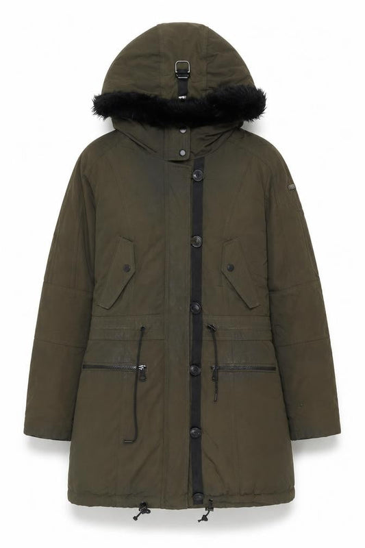 Womens UK Size S Marc New York Green Parka Coat