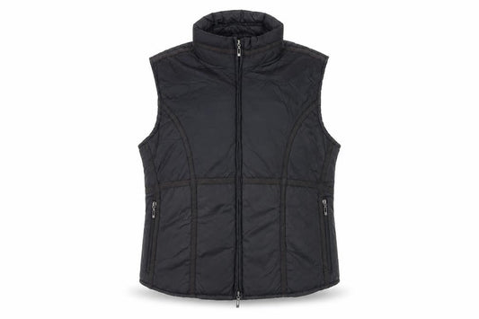 Sapphire Sky Black Gilet Women's M/L Casual Zip