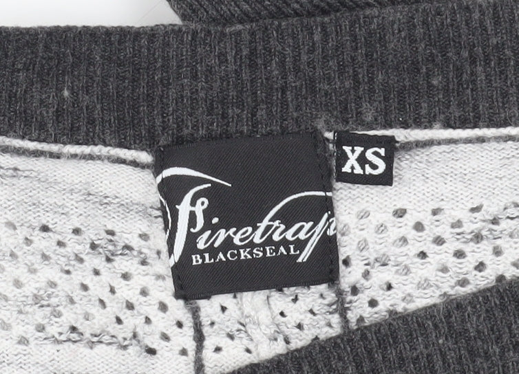 Womens UK Size XS Firetrap Grey Cardigan Jumper