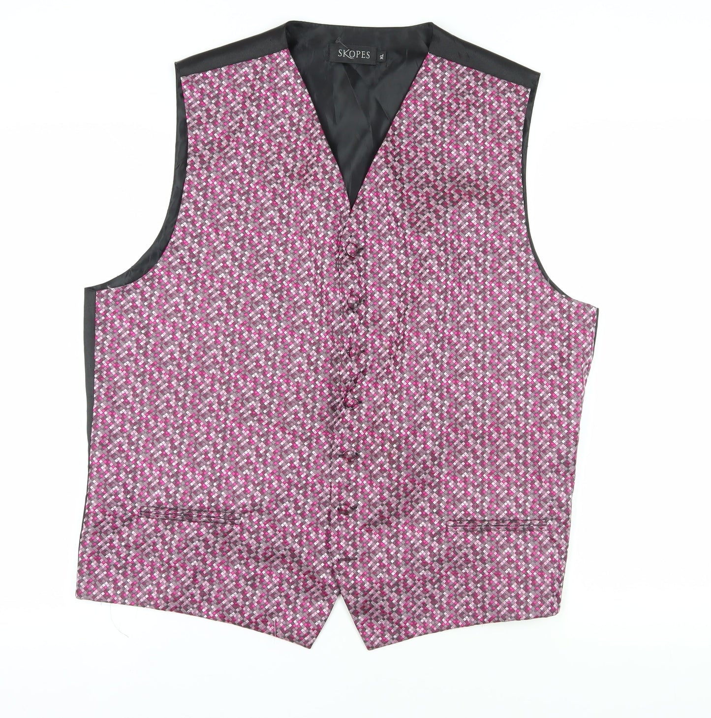 Mens UK Size XL Skopes Regular Multicoloured Suit Waistcoat
