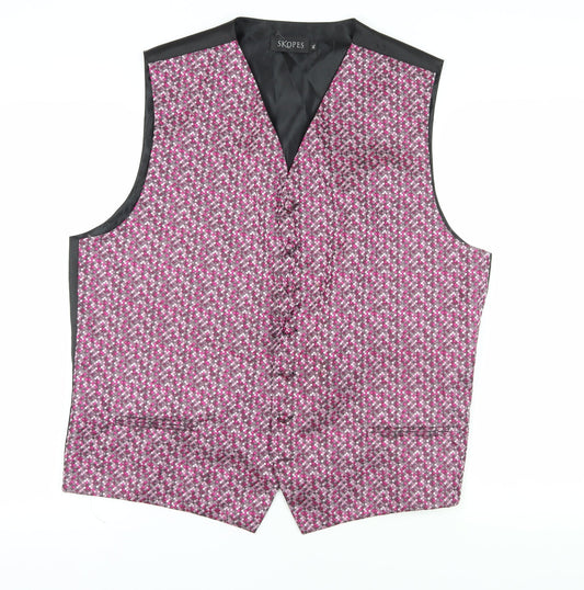 Mens UK Size XL Skopes Regular Multicoloured Suit Waistcoat