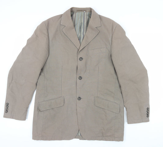 Austin Reed Men's Brown Blazer - Size S, Cotton/Linen