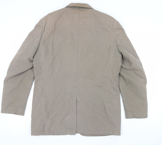Austin Reed Men's Brown Blazer - Size S, Cotton/Linen