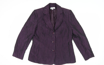 Oscar B. Women's Purple Blazer Size 14 Formal