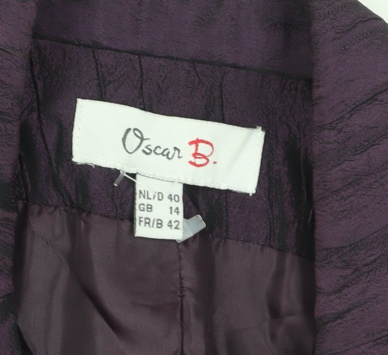 Oscar B. Women's Purple Blazer Size 14 Formal