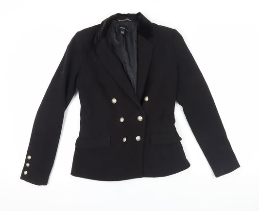 Mango Women's Black Double-Breasted Suit Jacket XS
