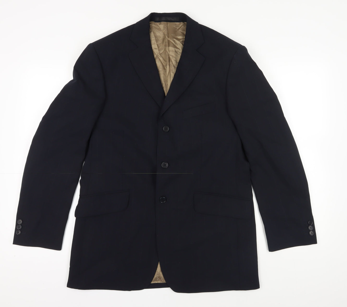 Mens UK Size 40 Marks and Spencer Regular Blue Suit Jacket