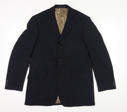 Mens UK Size 40 Marks and Spencer Regular Blue Suit Jacket
