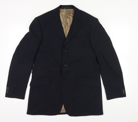 Mens UK Size 40 Marks and Spencer Regular Blue Suit Jacket