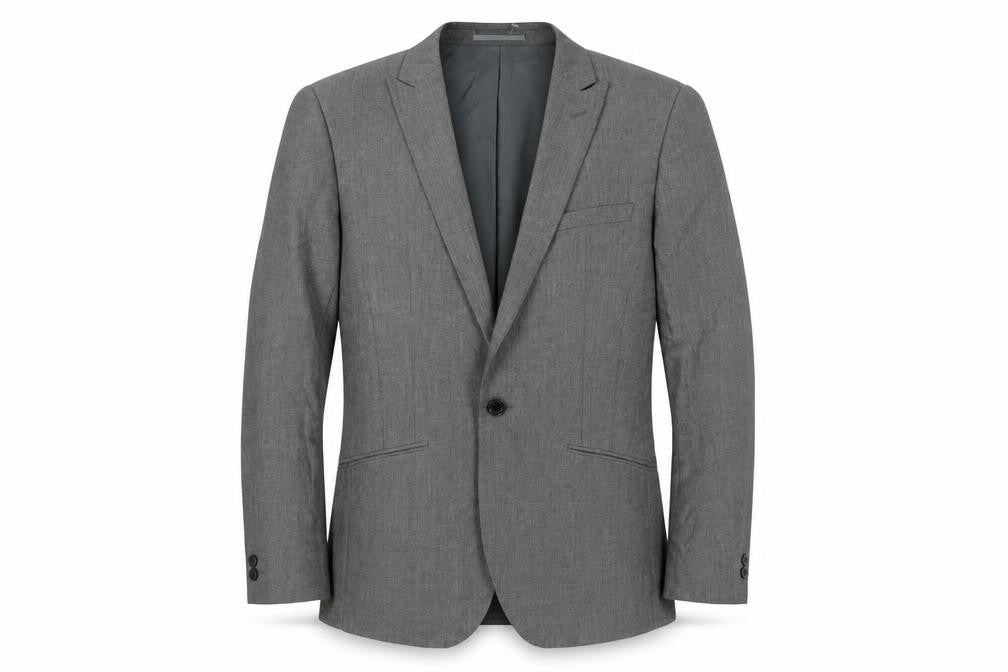 Mens UK Size 38 Moss London Regular Grey Suit Jacket