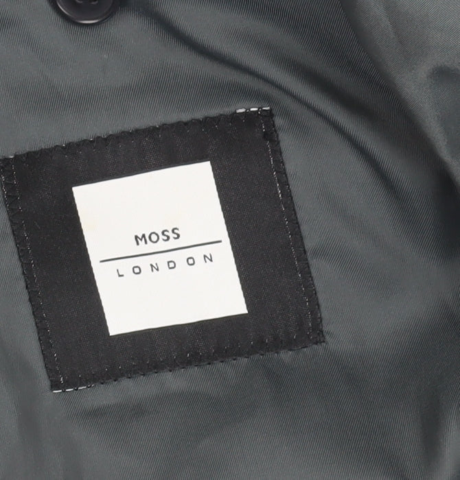 Mens UK Size 38 Moss London Regular Grey Suit Jacket