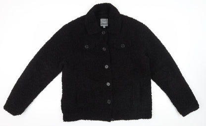 Urbancode London Women's Black Jacket L, Mid-Length Casual