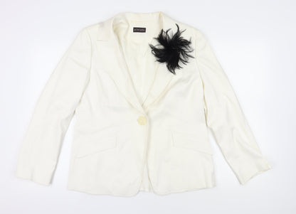 Principles Ivory Women's Regular Fit Blazer
