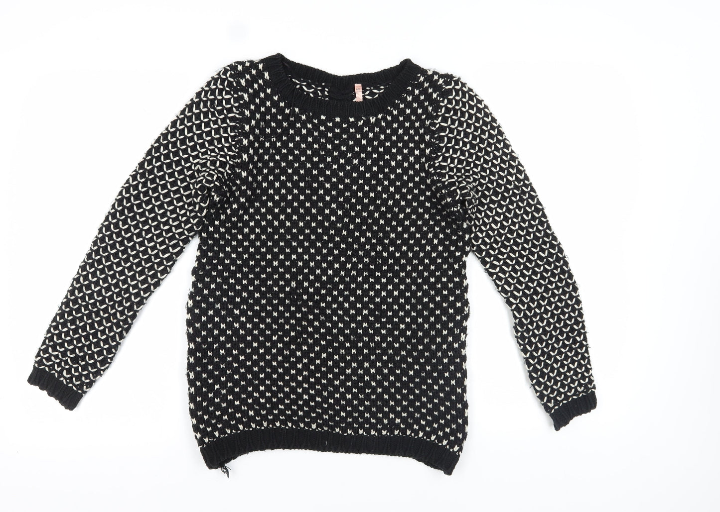 Womens UK Size S/M Sweewë Black Pullover Jumper