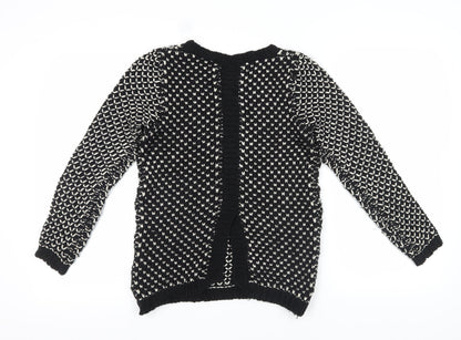 Womens UK Size S/M Sweewë Black Pullover Jumper