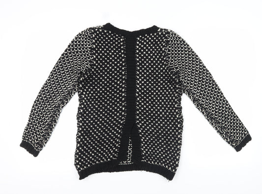 Womens UK Size S/M Sweewë Black Pullover Jumper