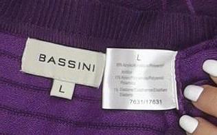 Bassini Women's Purple Striped Cardigan Large