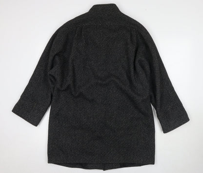 Marks and Spencer Women's Black Mid-Length Coat Size 12-14