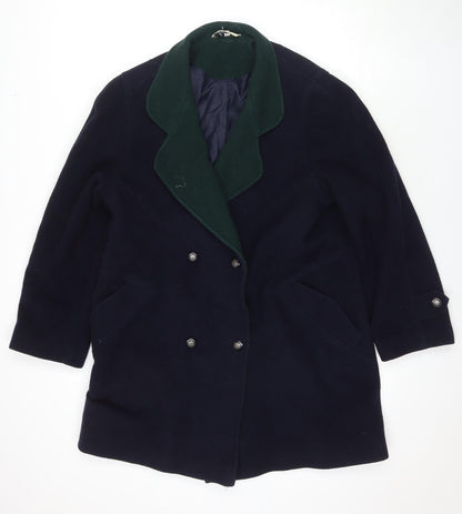 Womens UK Size 12 NuAge Black Pea Coat