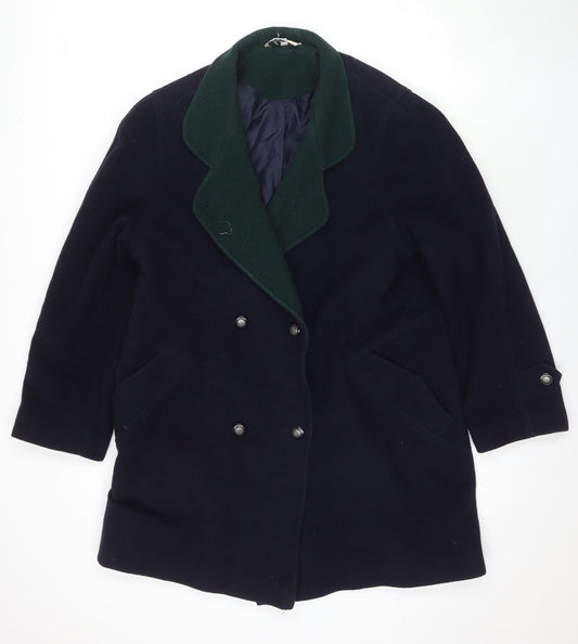 Womens UK Size 12 NuAge Black Pea Coat