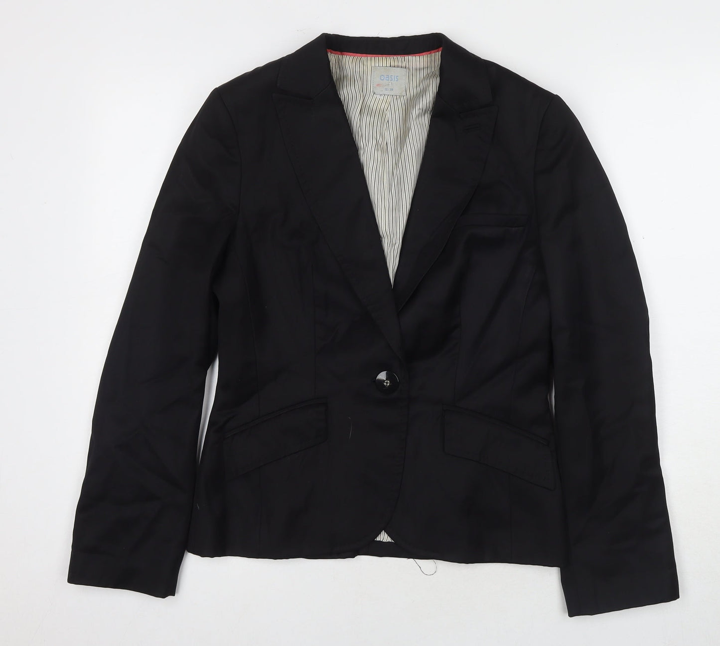 Oasis Women's Black Size 12 Blazer Jacket
