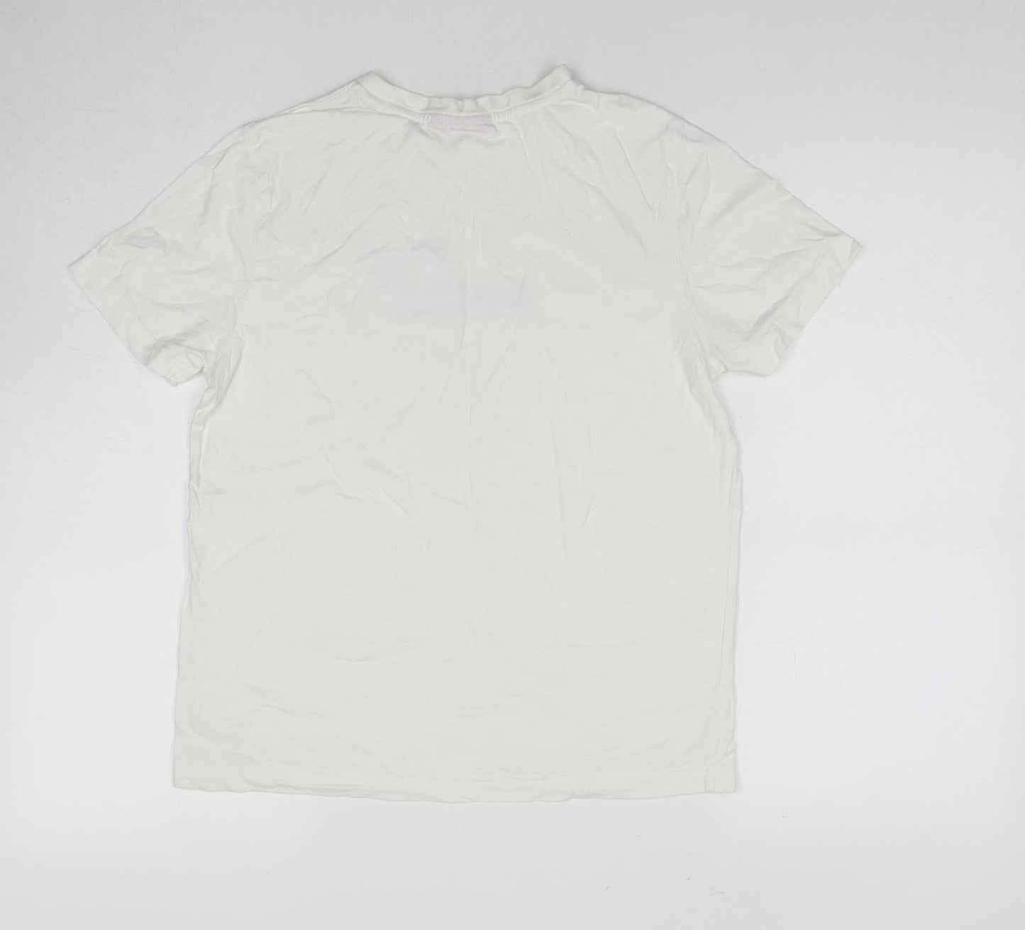 Puma Boys White Graphic Print T-Shirt XS Regular Fit