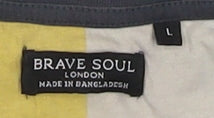 Mens UK Size L Brave Soul Multicoloured  T-Shirt