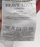 Mens UK Size L Brave Soul Multicoloured  T-Shirt