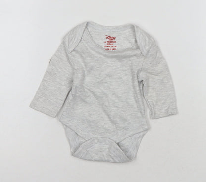 Disney at Primark Unisex Grey Newborn Babygrow Long Sleeve