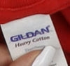 Gildan Boys Red Karate T-Shirt - Size L, Heavyweight Cotton