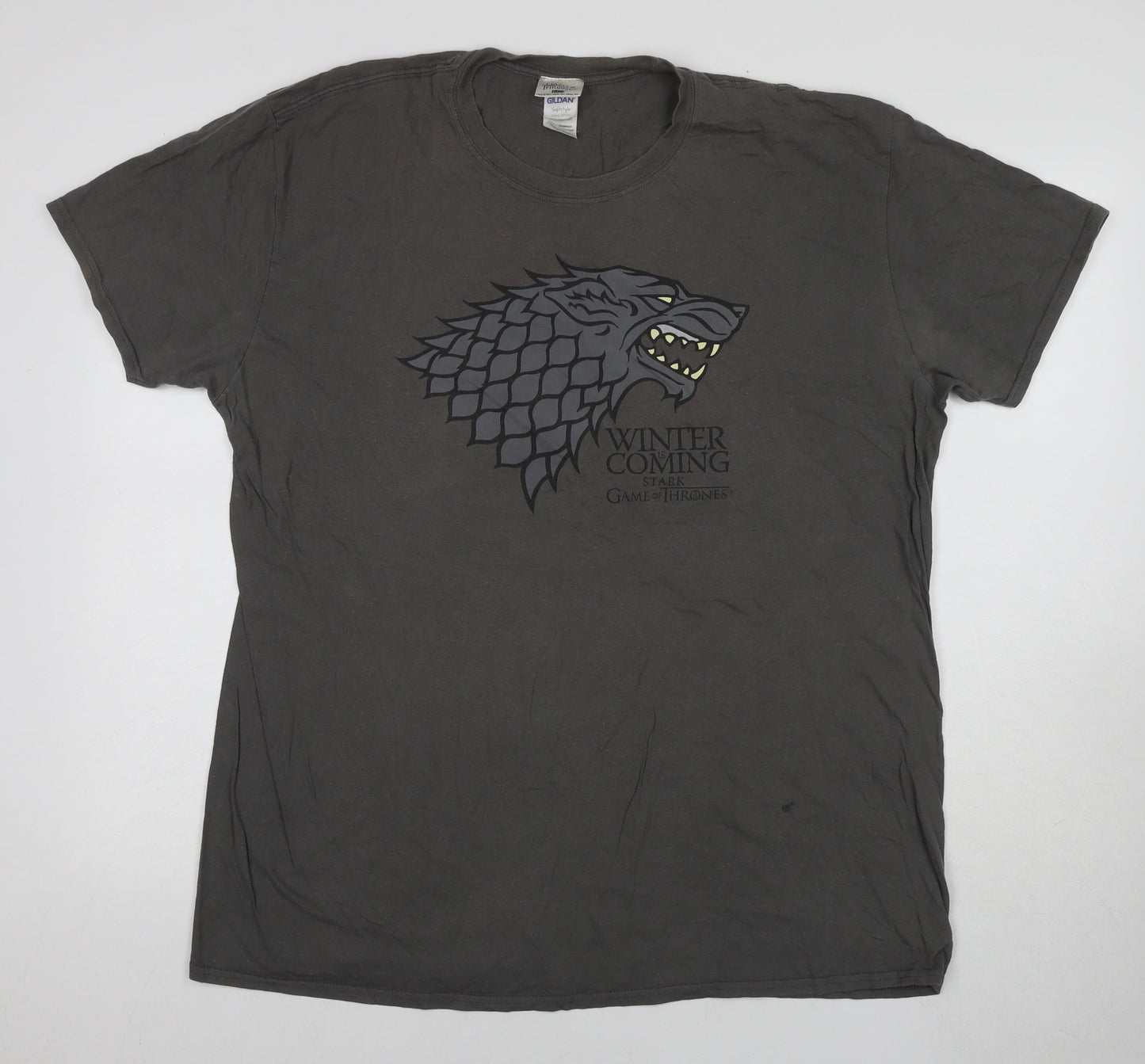 Unisex Adults UK Size 2XL Gildan Black  T-Shirt