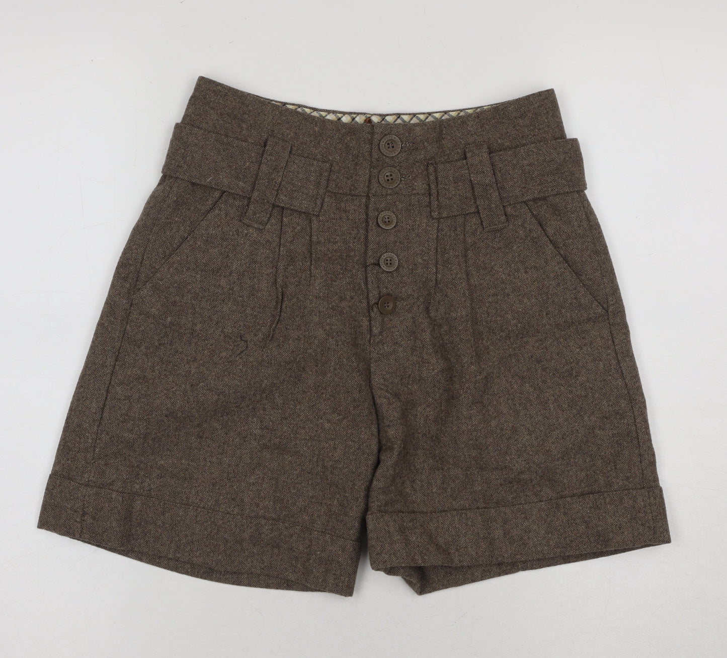 Pepe Jeans Womens Brown Chino Shorts, Size 26