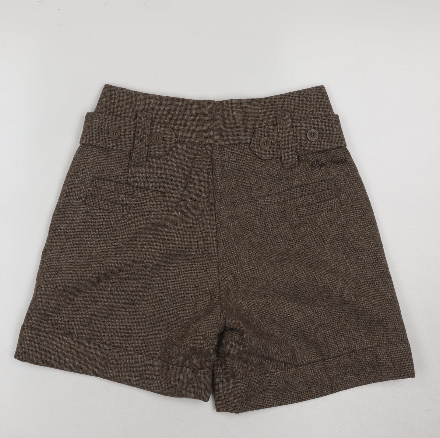 Pepe Jeans Womens Brown Chino Shorts, Size 26