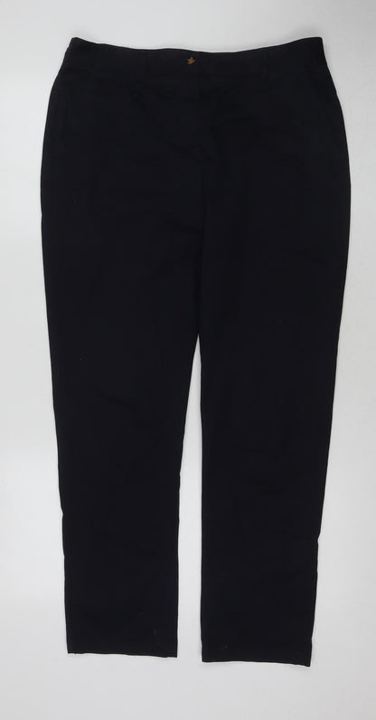 Hobbs Black Slim Chino Trousers, Size S, Unisex