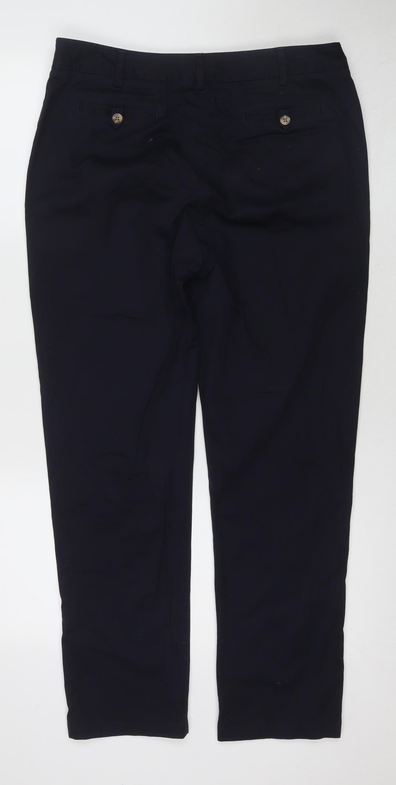 Hobbs Black Slim Chino Trousers, Size S, Unisex