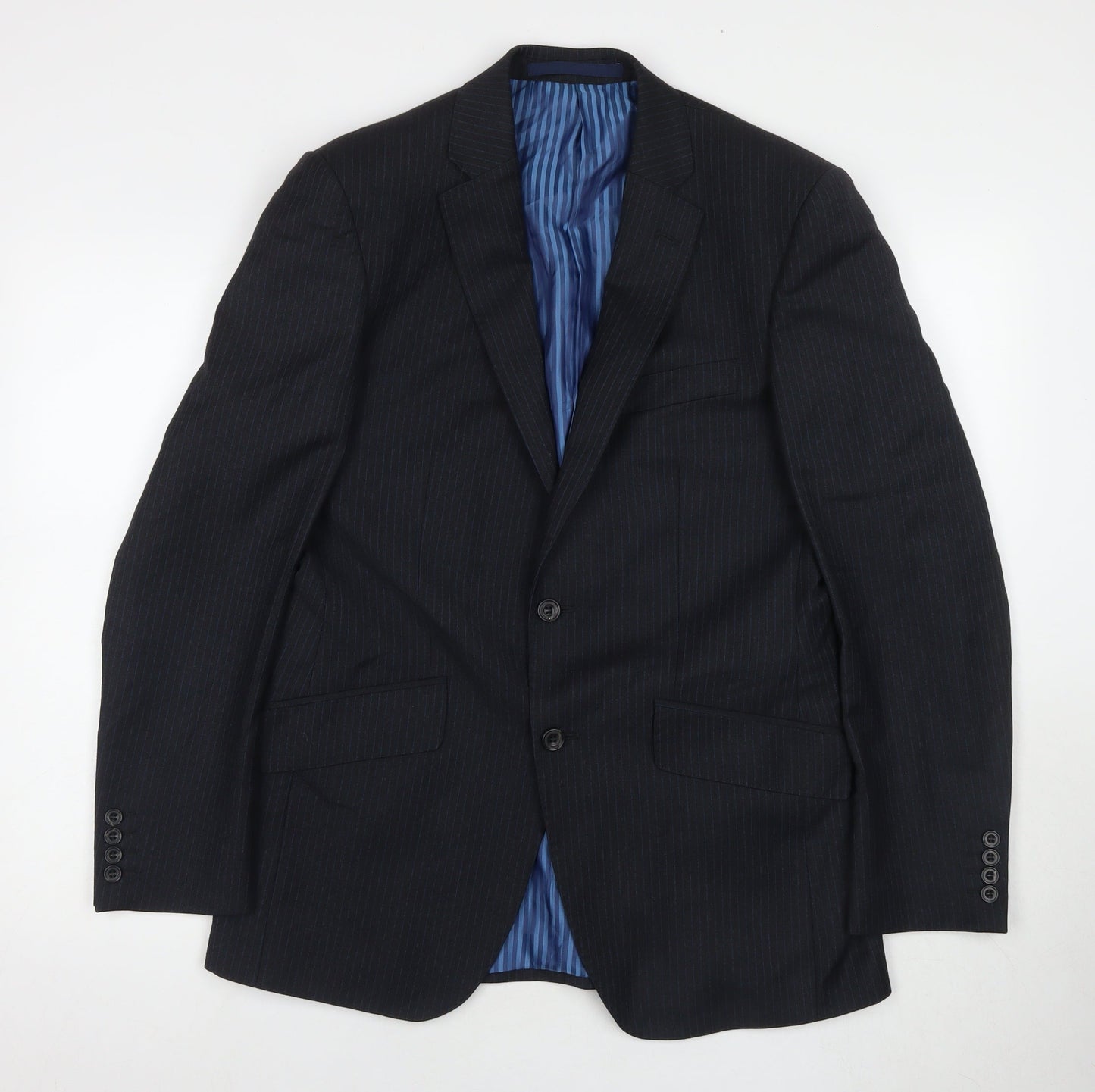 Mens UK Size 38 Marks and Spencer Regular Black Suit 1 Piece