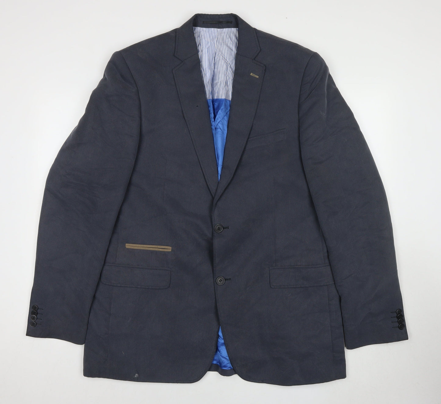 Mens UK Size 44 hugo james Regular Blue Suit Jacket